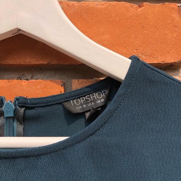 Topshop Forest Green Blouse - Picture 2 of 3